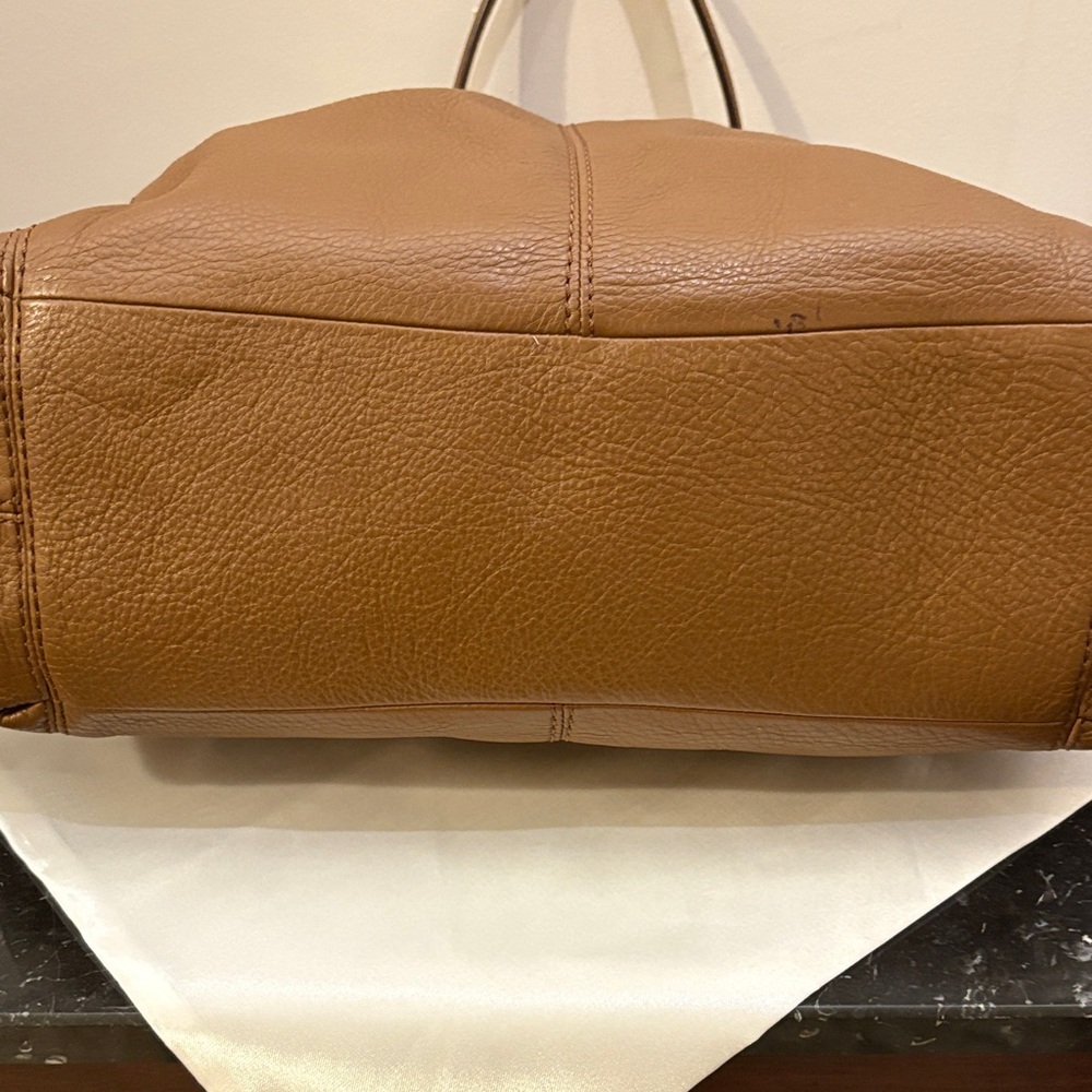 Coach Lexy Tan Leather Hobo Bag - Picture 7 of 11